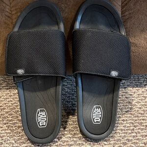 Hey Dude Black Slide Sandals